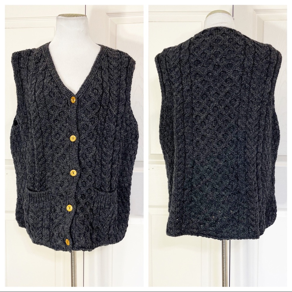 John Molly cableknit vest